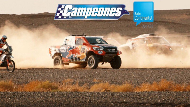 Campeonesnet's tweet photo. AL AIRE‼️
#CampeonesDakar en @Continental590: Resumen de la Etapa 12 del #Dakar2020
🔊📱 Podes escuchar desde:
💻 https://t.co/qqHNwPYsKB
📲 APP #CampeonesRadio
📲 TuneIn
📻 #590AM https://t.co/IJFmj5mSGh