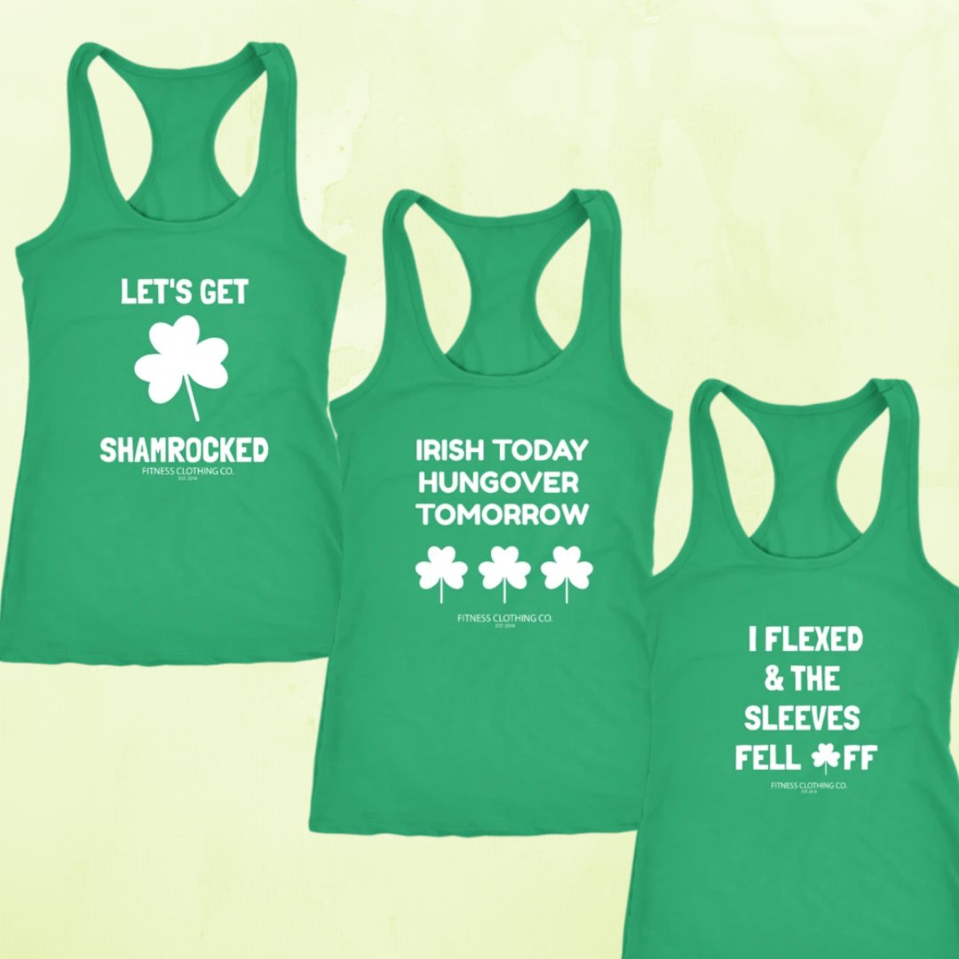 FitnessTankCo's tweet photo. ST. PATRICKS DAY TANKS!! 50% OFF!
https://t.co/Hfq7wN2D8G https://t.co/FJ5DFlDfZq