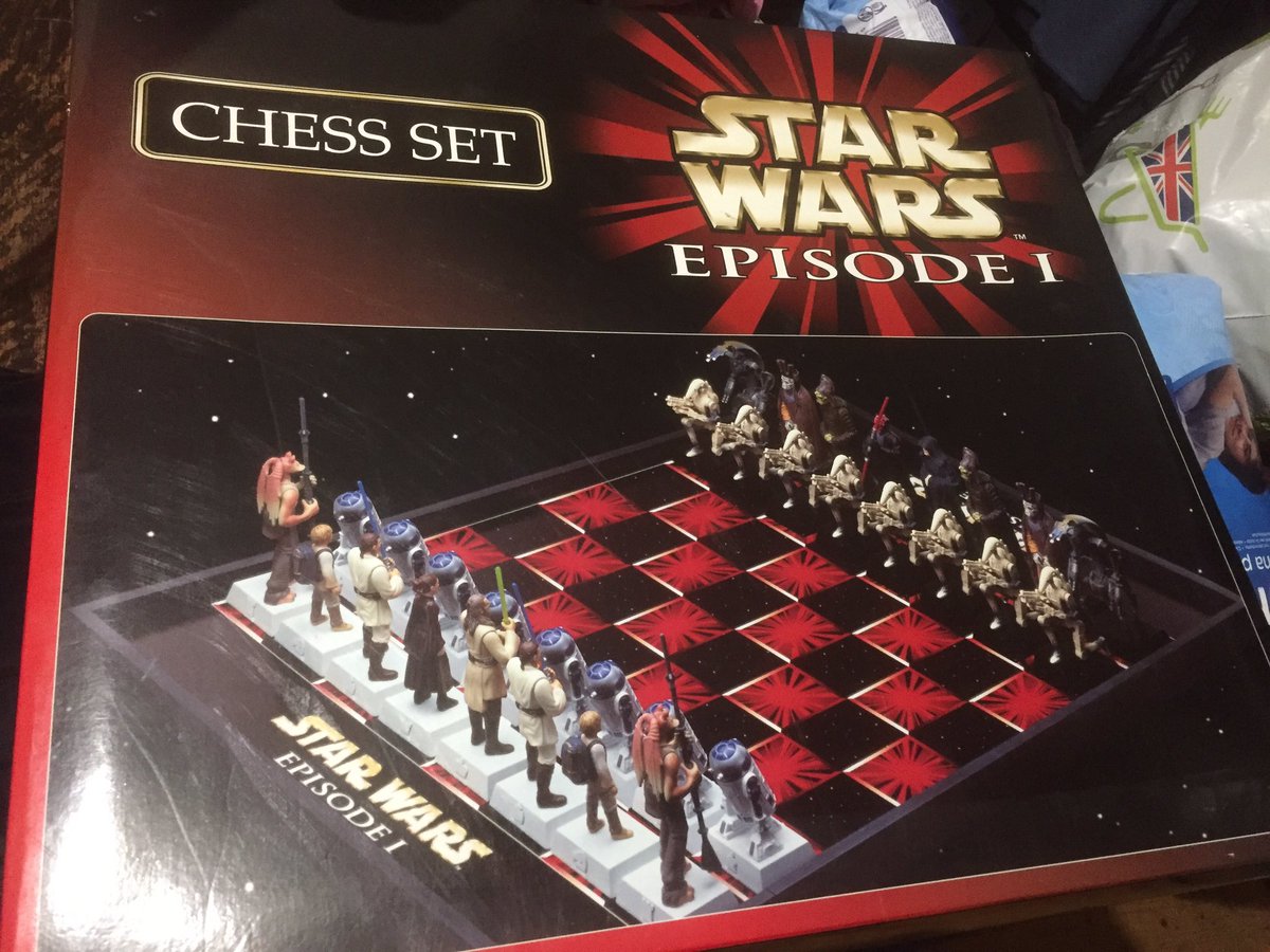 Willis_Darling's tweet photo. My partner found this HUGE Phantom Menace chess set on eBay! 

Every piece is like a small action figure https://t.co/xvfpkgyzAg