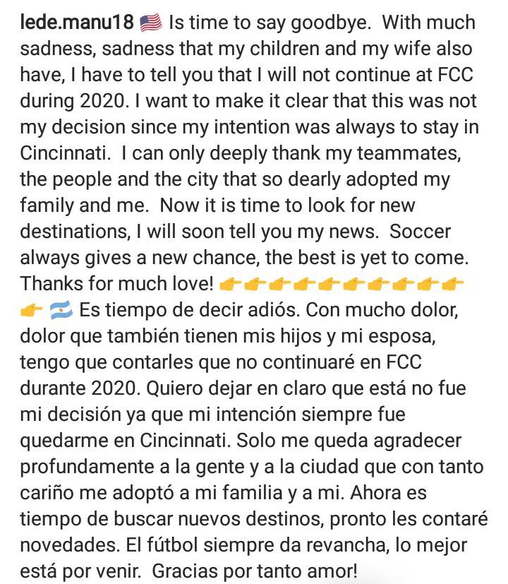 LedeManu18's tweet photo. Thanks for so much love / Gracias por tanto amor. This is my statement 👇 https://t.co/psp6jjPHnh