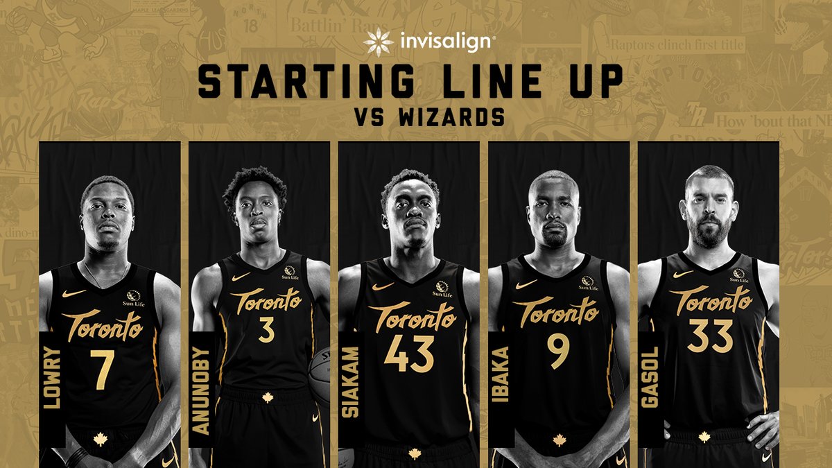 toronto raptors lineup