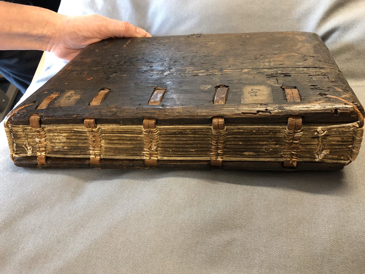 hillemmalouise's tweet photo. Brilliant day spent at @NorfolkHC learning particularly about this 13th century manuscript on the subject of the apocalypse. So much to learn from a single object, stunning!
#bookscapes @mems_ukc @CHASE_DTP https://t.co/ZwhpgS6nrd