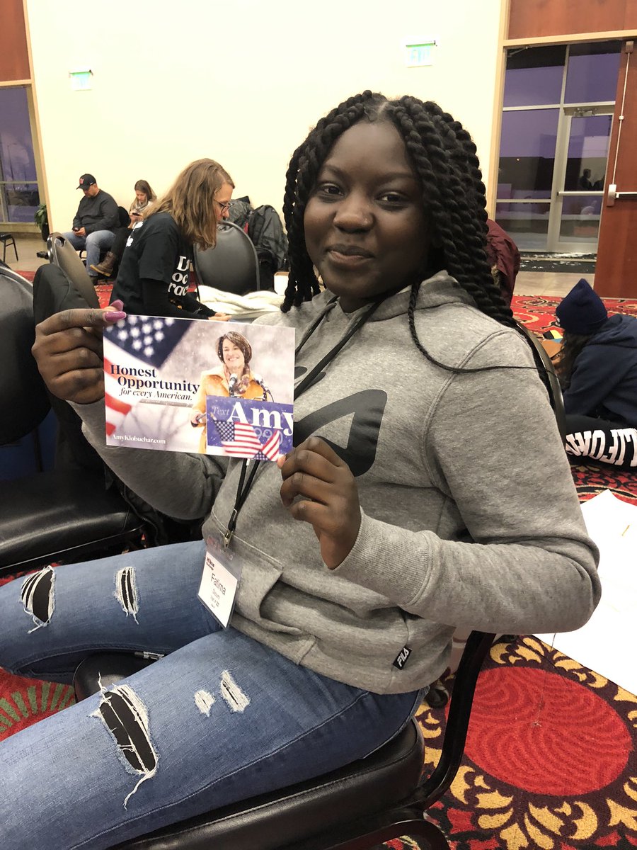 kalebautman's tweet photo. #mikvainIowa #Van22  Fatima is ready to shift through the policies of each candidate https://t.co/13Q13KDfK4