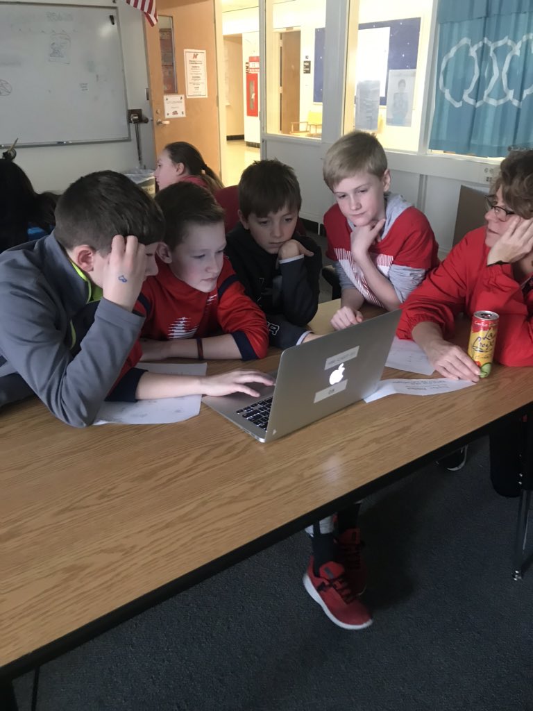 ItsJennMcMahon's tweet photo. After reading The Global Read Aloud, The Bridge Home, students completed a digital breakout during Fuel Up Day. @hmreads @NeenahSchools @njsdlibraries @hmbthe1 https://t.co/uXMwiBz0VD