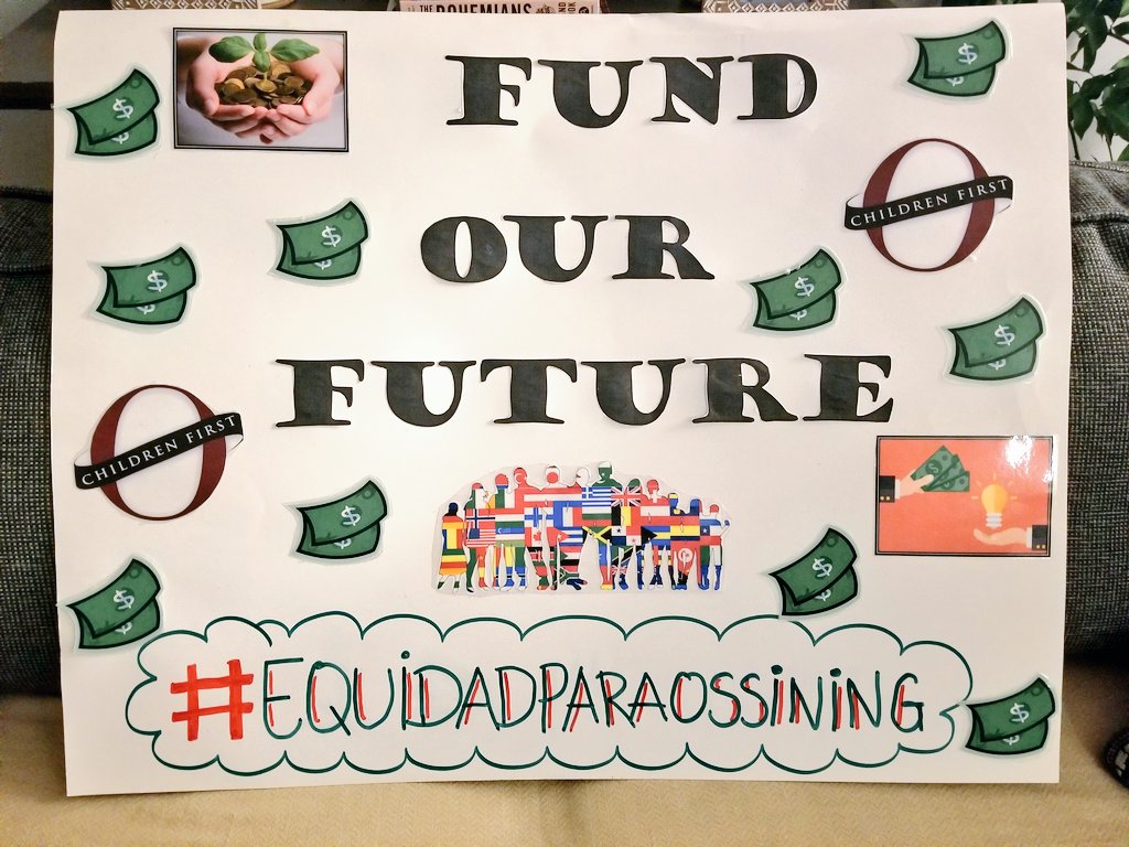 Not my idea of arts and crafts for a Friday night,  but this mamá will NOT stop fighting for <a href="/Oss4FairFunding/">Oss 4 Fair Funding</a>. Our kids deserve more! All ready for tomorrow's education equity rally. #equityforossining #equidadparaossining