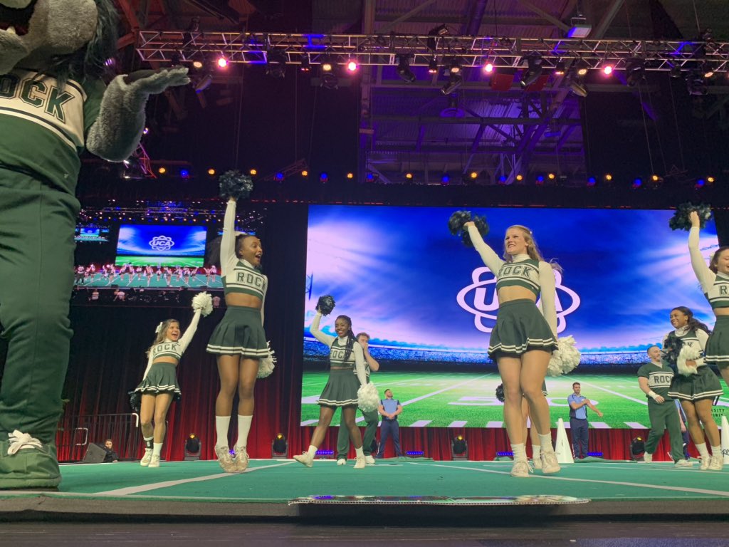 UCAupdates's tweet photo. Raise your hand if you are loving the energy Open Coed Game Day finals is bringing to the Arena!🙋‍♀️ #UCAnationals https://t.co/8NTrrZu1TE