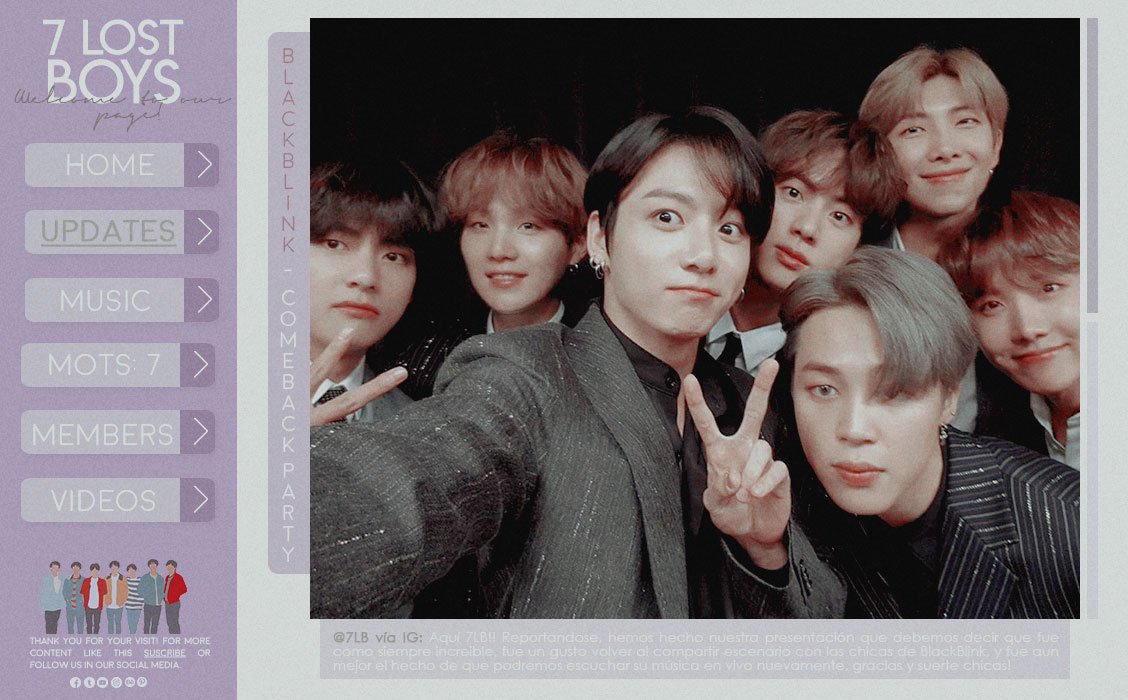 𝗕𝗹𝗮𝗰𝗸𝗕𝗹𝗶𝗻𝗸 𝗖𝗼𝗺𝗲𝗯𝗮𝗰𝗸.

La noche es joven y nosotros estamos listos para disfrutarla en compañía de las chicas de BB, ya casi es nuestra hora de subir al escenario y darlo todo.

#BB3rdCB #OurDDuDu.