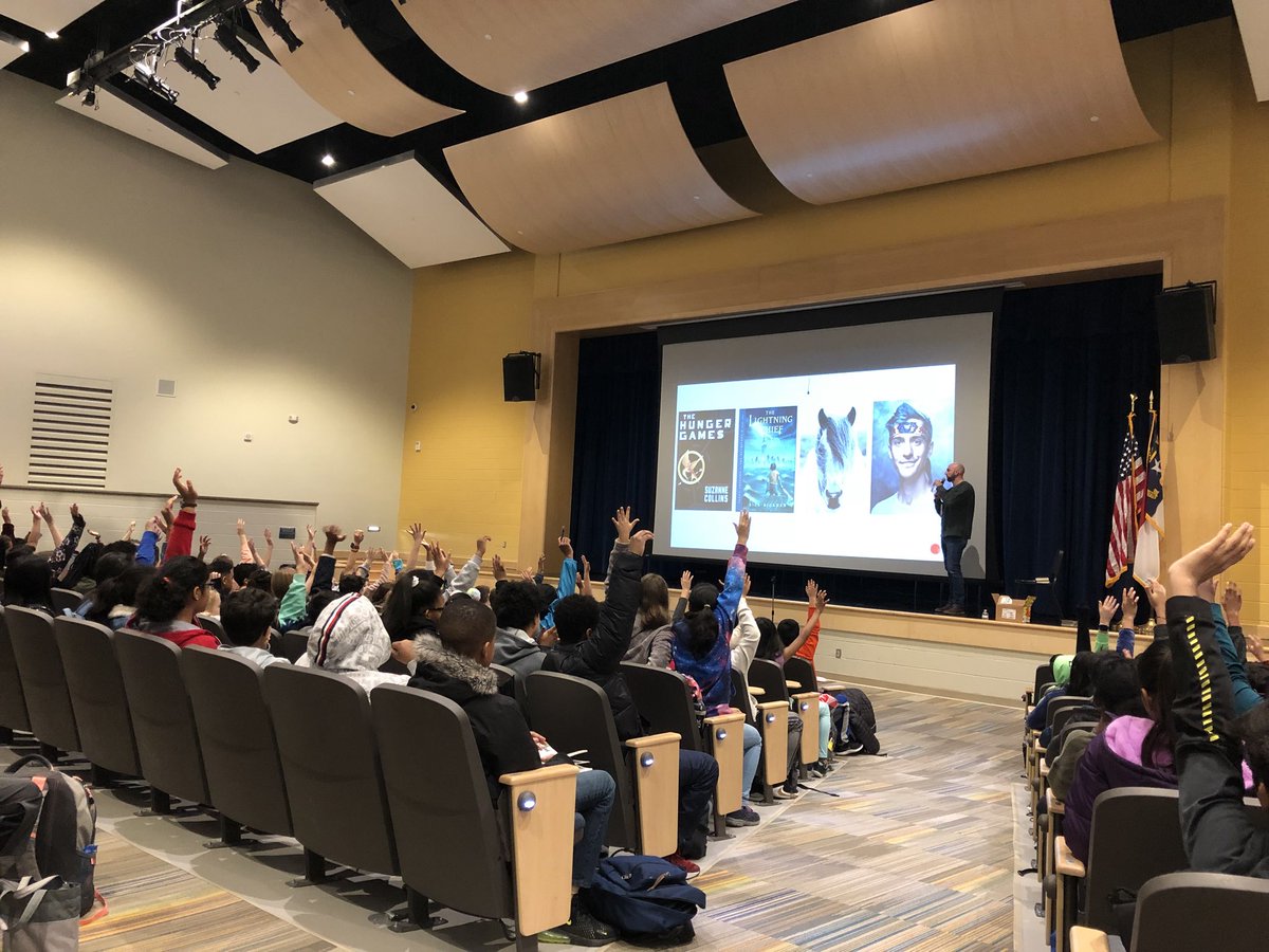 Brennan4Books's tweet photo. Raise your hand if you had a great time with @Scott_Thought at the first @AlstonRidgeMS Author visit. Funny stories, book giveaways and an inspiring talk on overcoming failure. #Ashlords @quailridgebooks #ARMSreads https://t.co/eXS9A8Saih