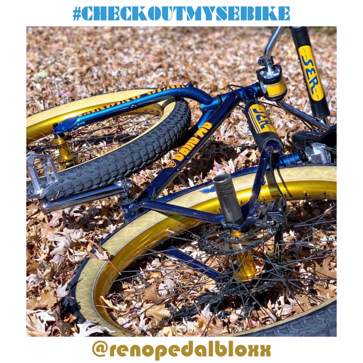 sebikes's tweet photo. Nice! @renopedalbloxx is always coming out with the heat and fresh photos of his #omduro! And this photo is no exception! This photo kind of makes you want to do a big roost in a pile of leaves, huh!? #checkoutmysebike #27plus #singlespeedmtb #sebikes #mtb https://t.co/usTWV4525v