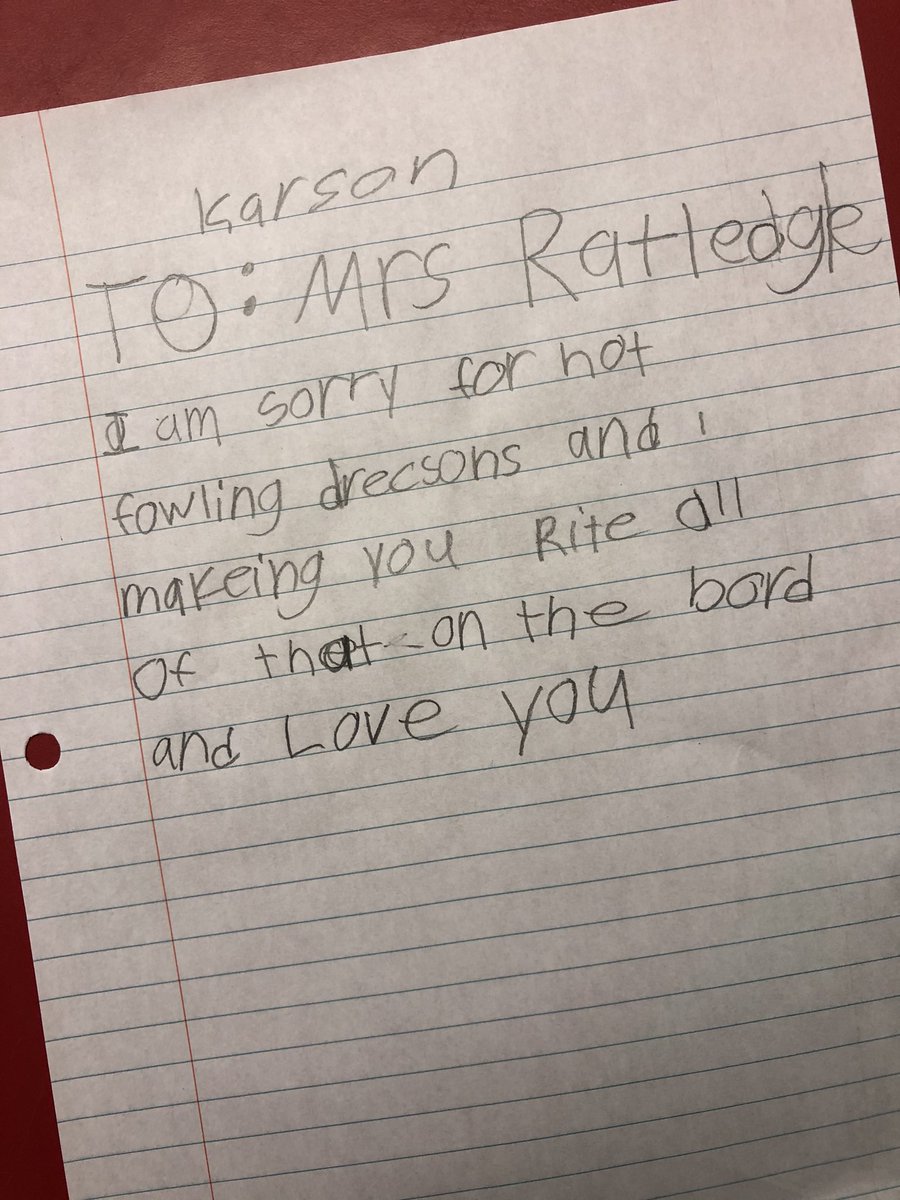 After a long break, a week of testing and right before a long weekend... sometimes you have to revisit expectations. The best part was finding this on my desk shortly after. These kiddos have come so far this year and it makes my heart so happy. 
#ThisIsUs #reflecting <a href="/RES_RSSS/">Rockwell Elem NC</a>