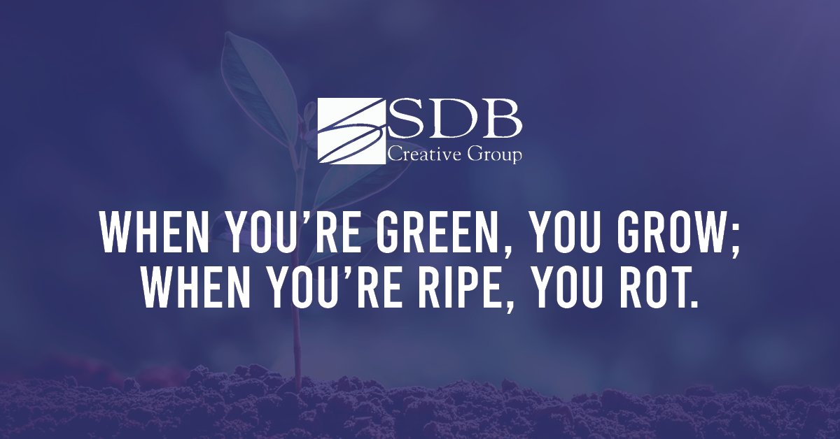 SDBCreative's tweet photo. Companies who get “comfortable” without a priority on a new business, and those that don’t evolve with changes in #communication and #technology risk seeing what they have built up fade away.  #HireSDB https://t.co/5gBGtAwxSP