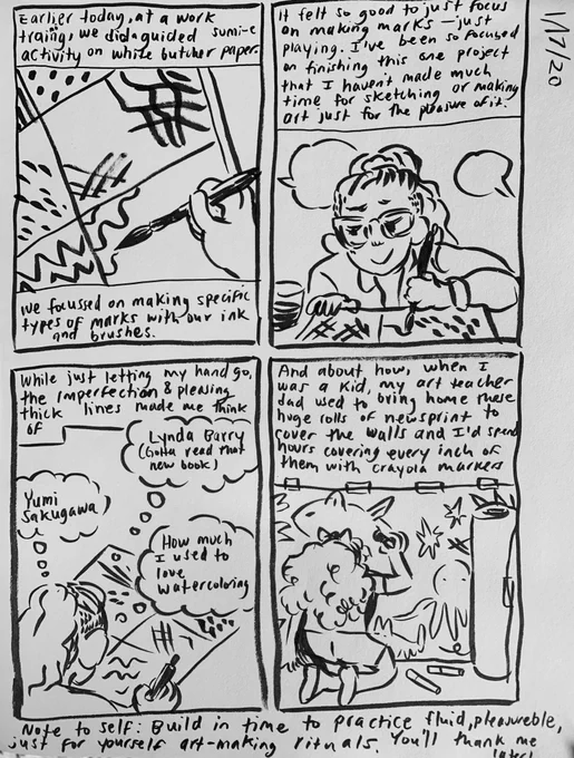 Drew a comic in my car! I'm trying to get back into drawing quick journal comics. 