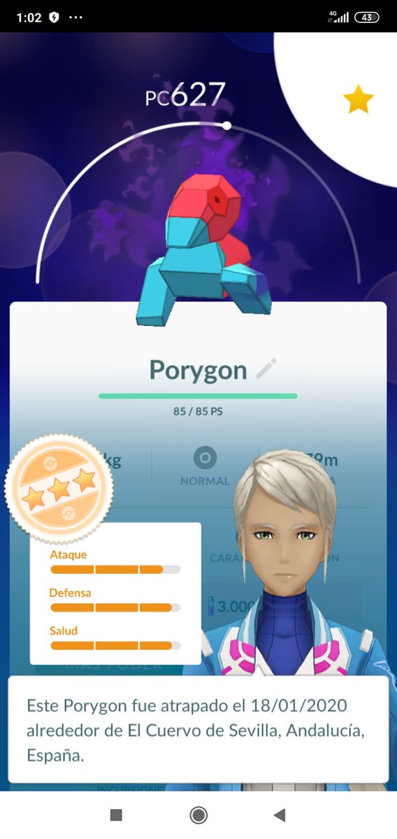 GO94PabloSE's tweet photo. Añadiendo Porygon a la colección de 💯 del Team Rocket! https://t.co/pMqPNh5W7I