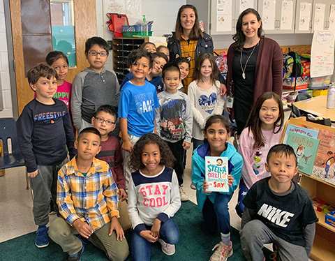 Author Angela Dominguez pairs up with @BeechTreeElem second graders as part of #KidsNeedMentors program. bit.ly/2tvU9vd