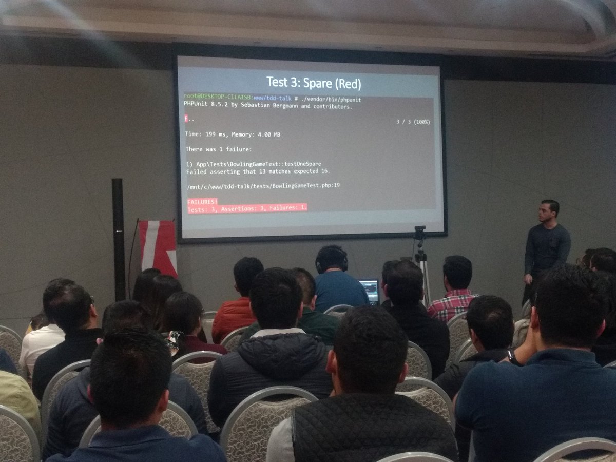 omercadocoss's tweet image. #phpqro2020 Refrescante ver un meetup de PHP y sobre todo que se aleje del &quot;está muerto?&quot; o críticas innecesarias. De hecho, le están dando a las buenas prácticas de PHP: TDD.