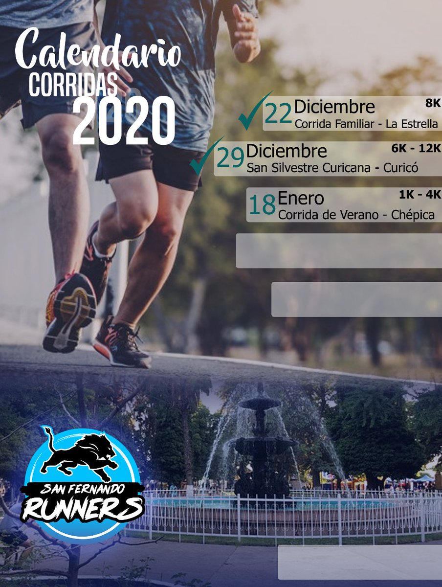 SanfernandoR's tweet photo. Con todas las ganas a seguir participando #chepica hay nuestro calendario #Runrunes #running #runchile #sanfernandorunners #revista https://t.co/70tUu1KZJd