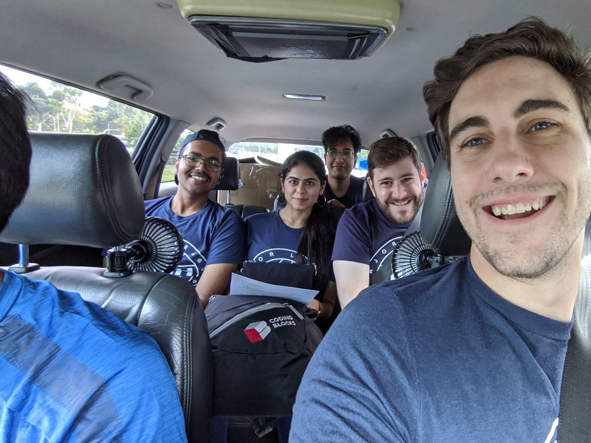 MLHacks's tweet photo. On our way to @MLHacks first @nushackers #hacknroll2020! We can't wait to see what you build. https://t.co/DXBN6fwUrQ