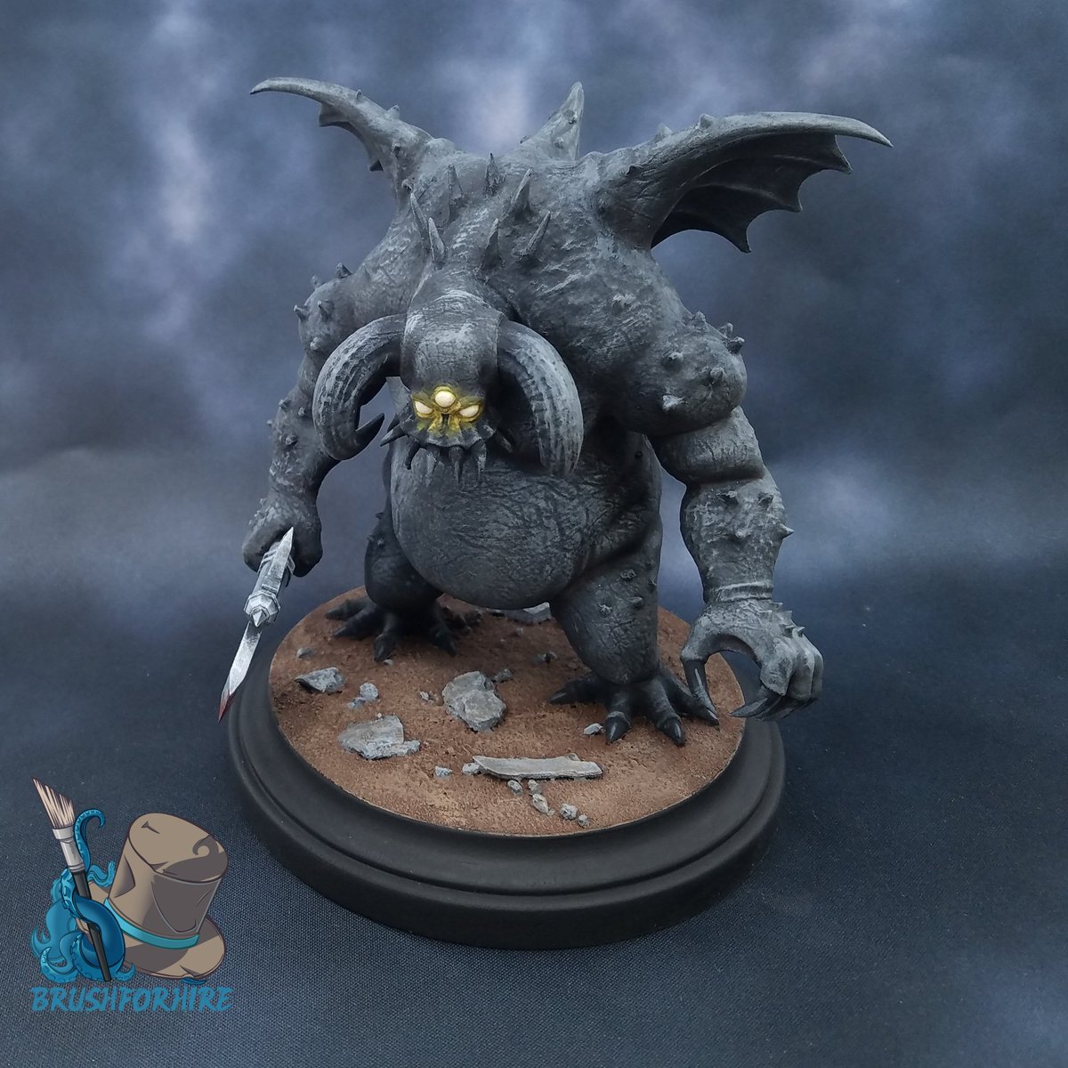 brushforhire's tweet photo. Finished up this Vanguard from Demon Souls. https://t.co/OowlX0oHDa