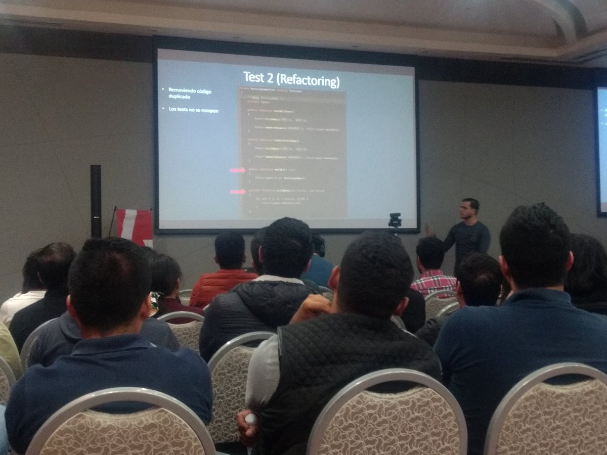 omercadocoss's tweet image. #phpqro2020 Refrescante ver un meetup de PHP y sobre todo que se aleje del &quot;está muerto?&quot; o críticas innecesarias. De hecho, le están dando a las buenas prácticas de PHP: TDD.