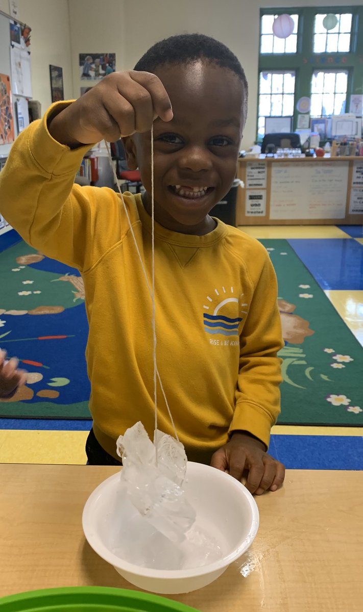 MsT_trinity's tweet image. Early Learner scientists are ice fishing while also exploring the affect salt has on ice. #trinitylearns #cherishchildhood