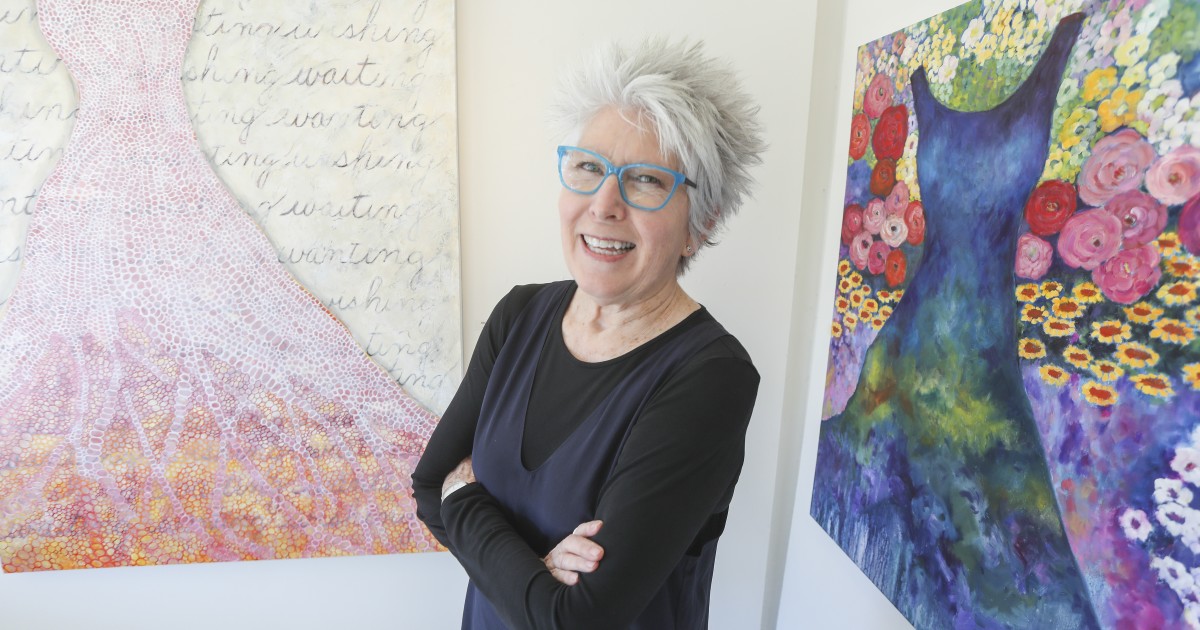 sdut's tweet photo. Column: How one dress inspired a San Diego artist to create a world of possibilities https://t.co/a46kv60HdF [Shareable] https://t.co/KXN4iLR0Tk