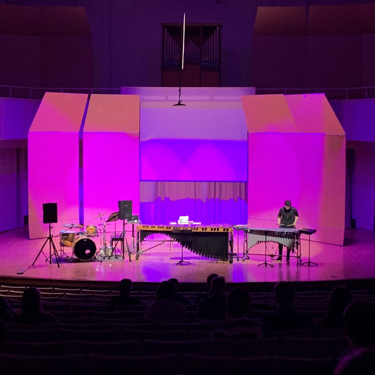 WCUPercussion's tweet photo. We had a great time hosting @colleendbern yesterday at WCU! She gave an informative class, worked with some of our students in lessons, and played an excellent recital, filled with some really wonderful new repertoire! If you get a chance to hear her, be sure to check it out! https://t.co/Vr9VRakNzE
