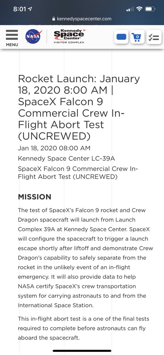 🚀🚀🚀 Make sure you set your alarms for tomorrow morning! At 8am they will be launching a rocket to conduct an abort test! Hoping for clear skies so we can all see! <a href="/SharonM52307424/">Sharon Morris</a> <a href="/CENMS/">Centennial Middle STEM Magnet School</a> <a href="/swcarrol/">Scotty Carroll</a>