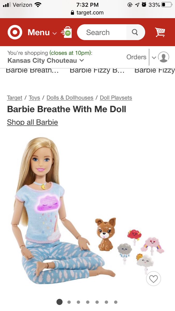 NikkisnyderKCIA's tweet photo. Can’t wait to get Breathe With Me Barbie to teach grounding/meditation skills!!! Mattel really did it with this one! https://t.co/W9tqGmKTdg