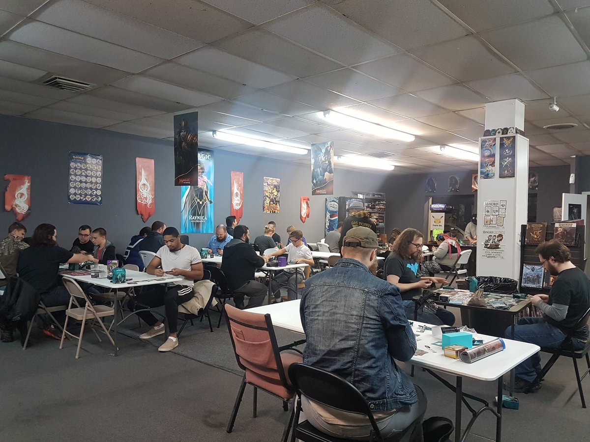 games_cdc's tweet photo. Prerelease has officially fired off!!! 

Good luck to all our players, and may the best win!

#therosbeyonddeath #prerelease #cdcgames https://t.co/uQVrIpTz0D