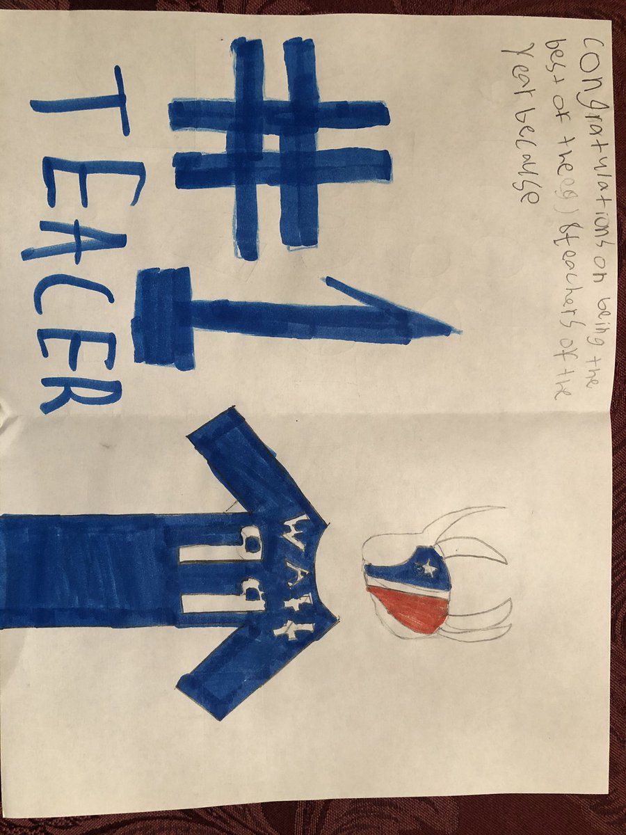 SarahParr13's tweet photo. @JJWatt I know this is a total stretch, but my mom is an elementary teacher in the Houston area and she is your BIGGEST fan. She just won teacher of the year at her school, and it would be so amazing if you could message her or surprise her somehow (proof she loves you...) https://t.co/UWKa0kwGF5