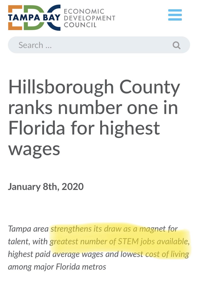 Quick focus group <a href="/SiteSelectGuild/">Site Selectors Guild</a> <a href="/SiteSelection/">Site Selection</a> <a href="/HyattBosman/">Tracey Hyatt Bosman</a> <a href="/SiteSelectionGr/">Site Selection Group</a> <a href="/JLL/">JLL</a> <a href="/larrygigerich/">Larry Gigerich</a> <a href="/SiteTrend/">Hickey & Associates</a> <a href="/TIPStrategies/">TIP Strategies</a>... how many months in a row is too many to talk about the number of jobs that local employers cannot fill?  I think my buddies at @tampaedc are at 21...