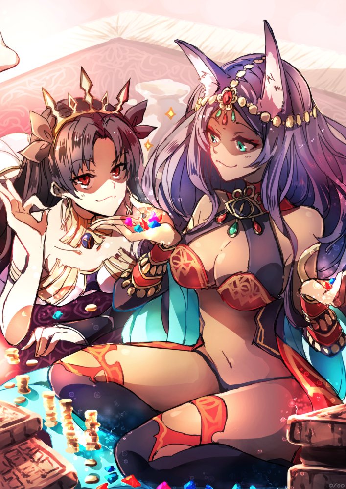 Trading with the Goddess has certainly proven to be beneficial to the Queen of Sheba.

Such beautiful treasure she has.