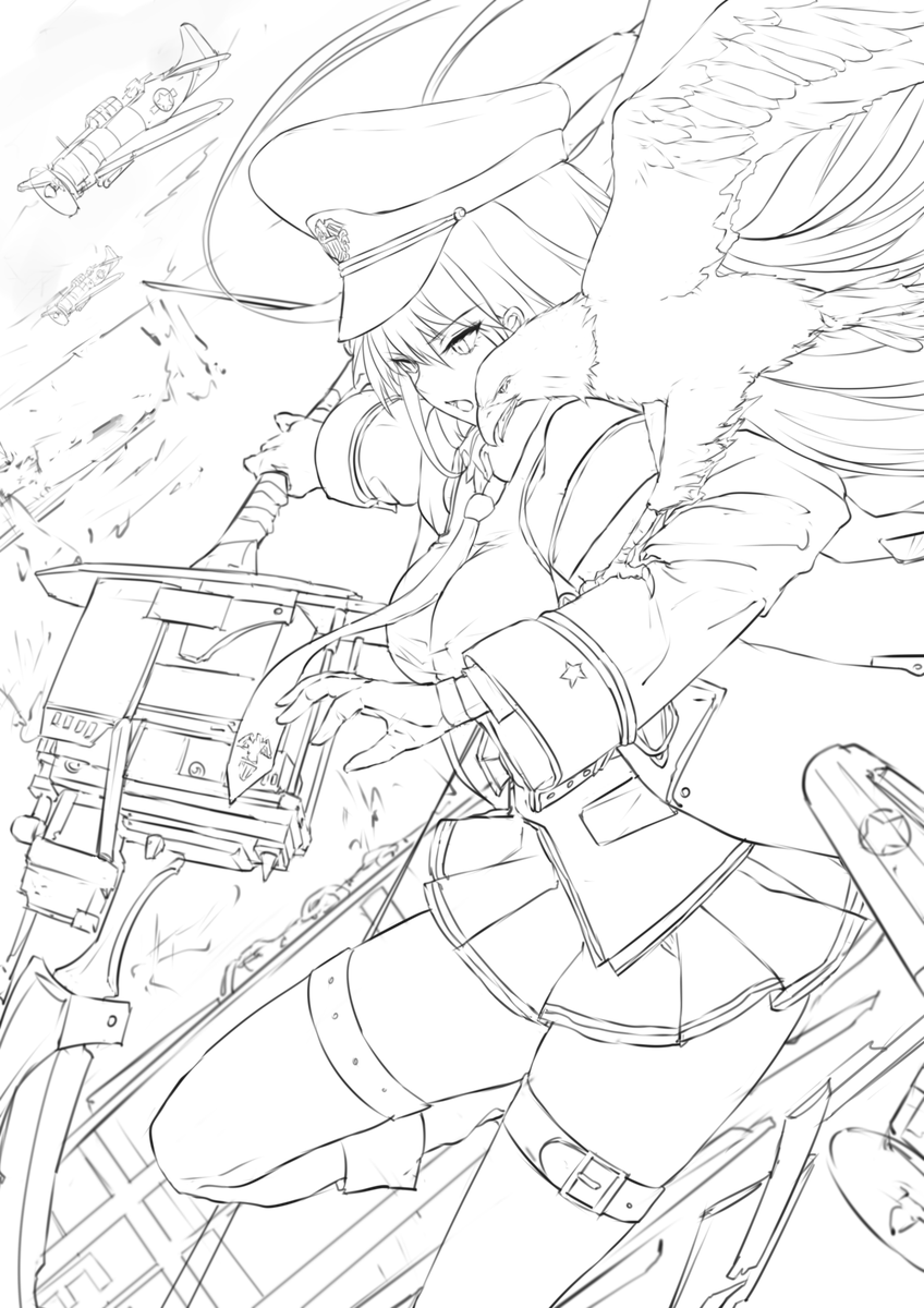 終わりだ!  -下書き #2
#アズールレーン #エンタープライズ 