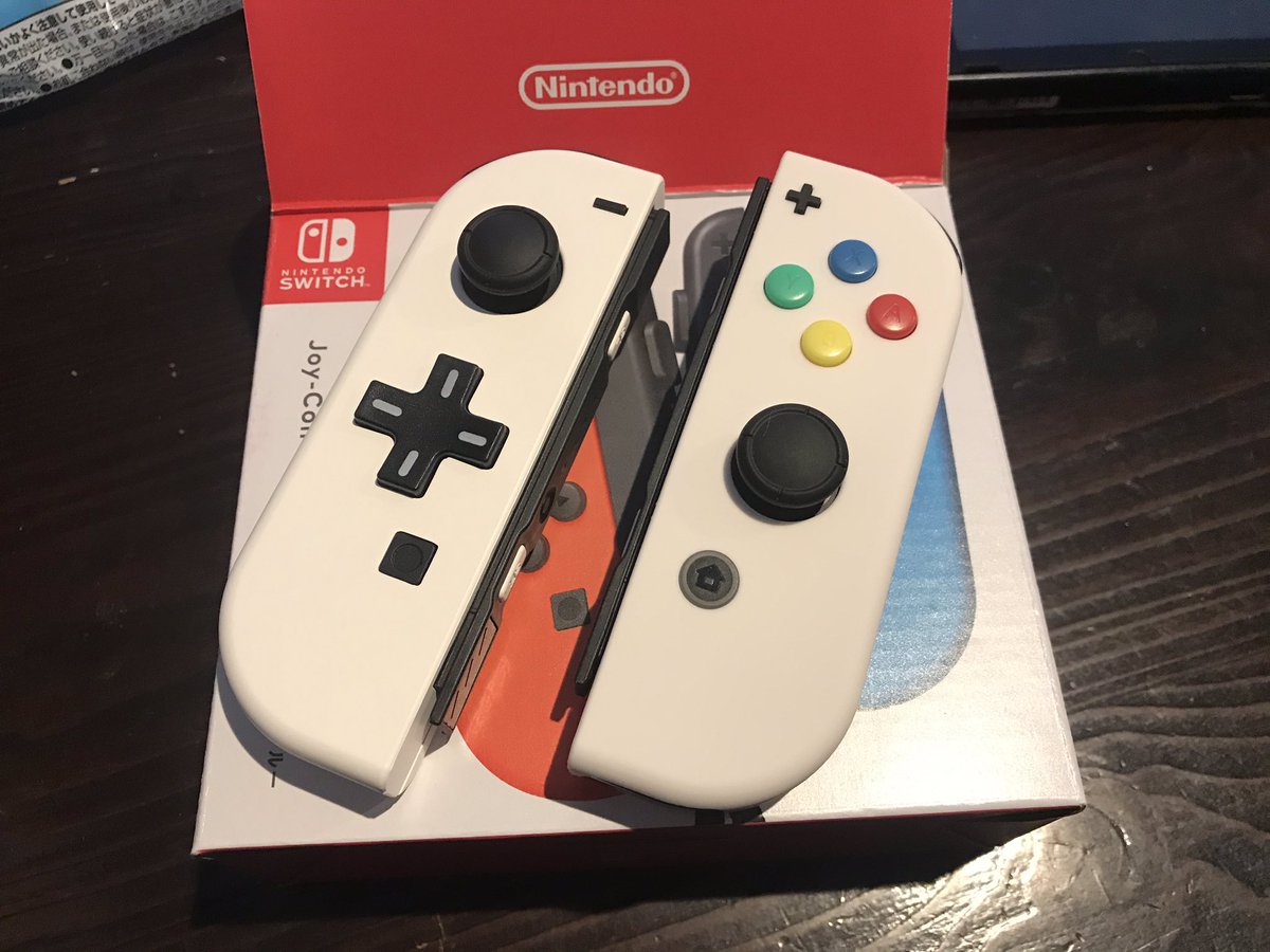 組み合わせ自由自在 カスタムメイド Switch ジョイコン ホワイトピンク