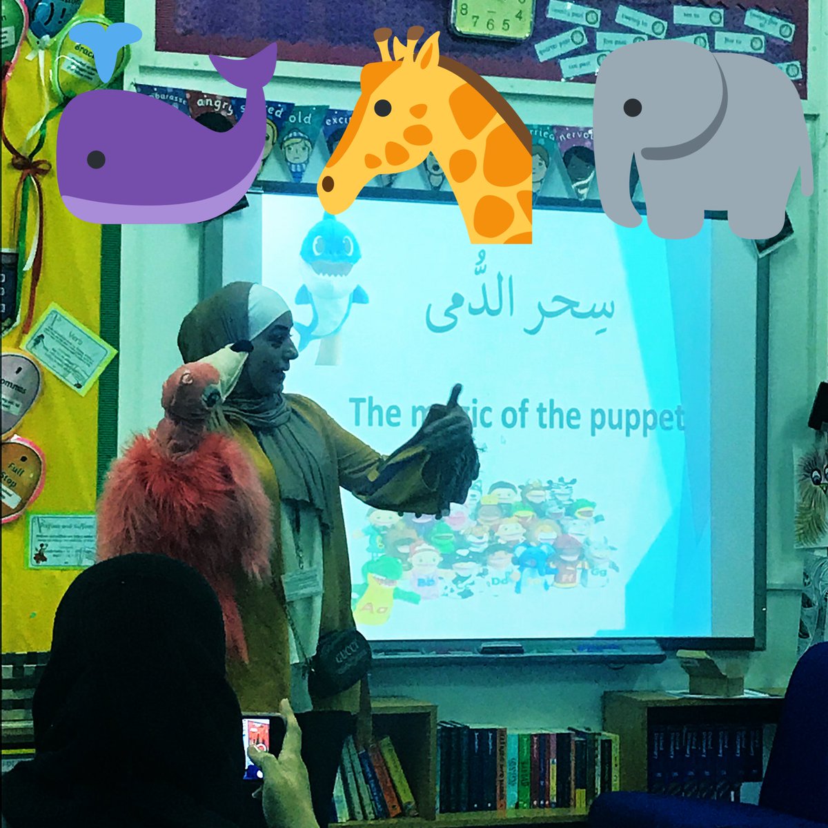 JoLeeCreativity's tweet image. Inspirational Arabic workshop @BSAKAbuDhabi @BSAKprimDepHead 
Clever use of puppet characters to engage pupils in FS1 &amp;amp; FS2. Then use of specific of puppets to develop the ‘oo’ ‘aa’ and ‘ee’ extended vowel sounds with Y1&amp;amp;2 #ADPTC #TeachUAEchat #BSMElearning