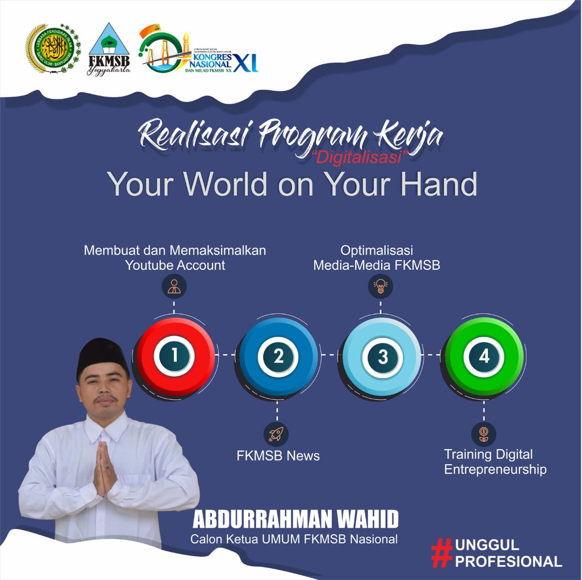 fkmsbyogyakarta's tweet photo. Abdurrahman Wahid 💙
#UNGGULPROFESIONAL https://t.co/EqSsRkMVnW