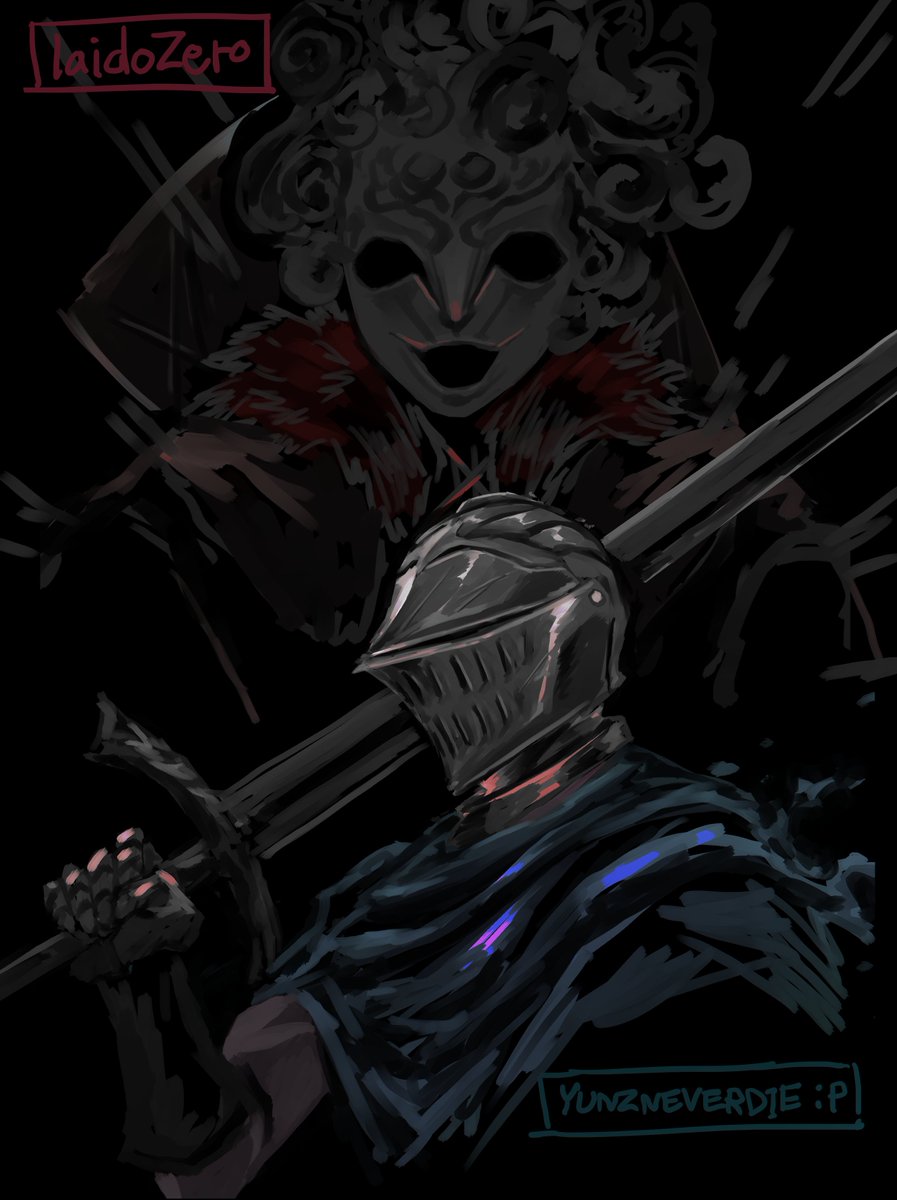 13Yunfei's tweet photo. Fan art of dark souls. My friend and I✨☺️
It was good to play with him.

#DarkSoulsRemastered #FANART #Illustrations https://t.co/tajQqAGLA6
