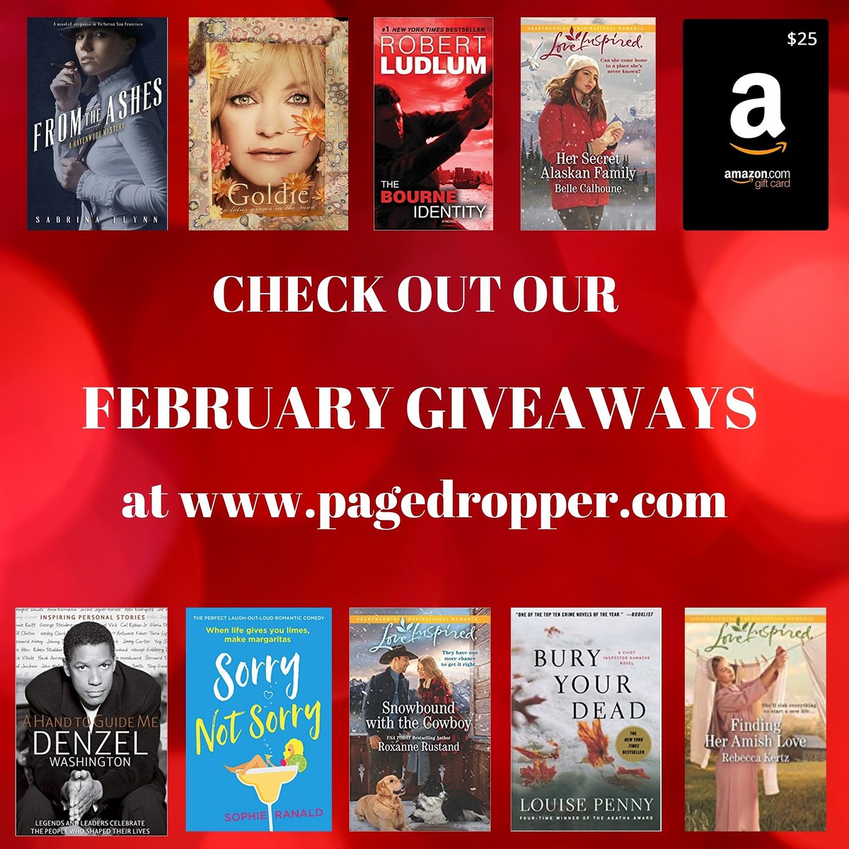 pagedropper's tweet photo. What's better than books? Free books! https://t.co/mdYsFZxZKD
#FridayReads #FridayFeeling #weekendreads #BookClub #booklove #booknerdigan https://t.co/LiWVdkGmWz
