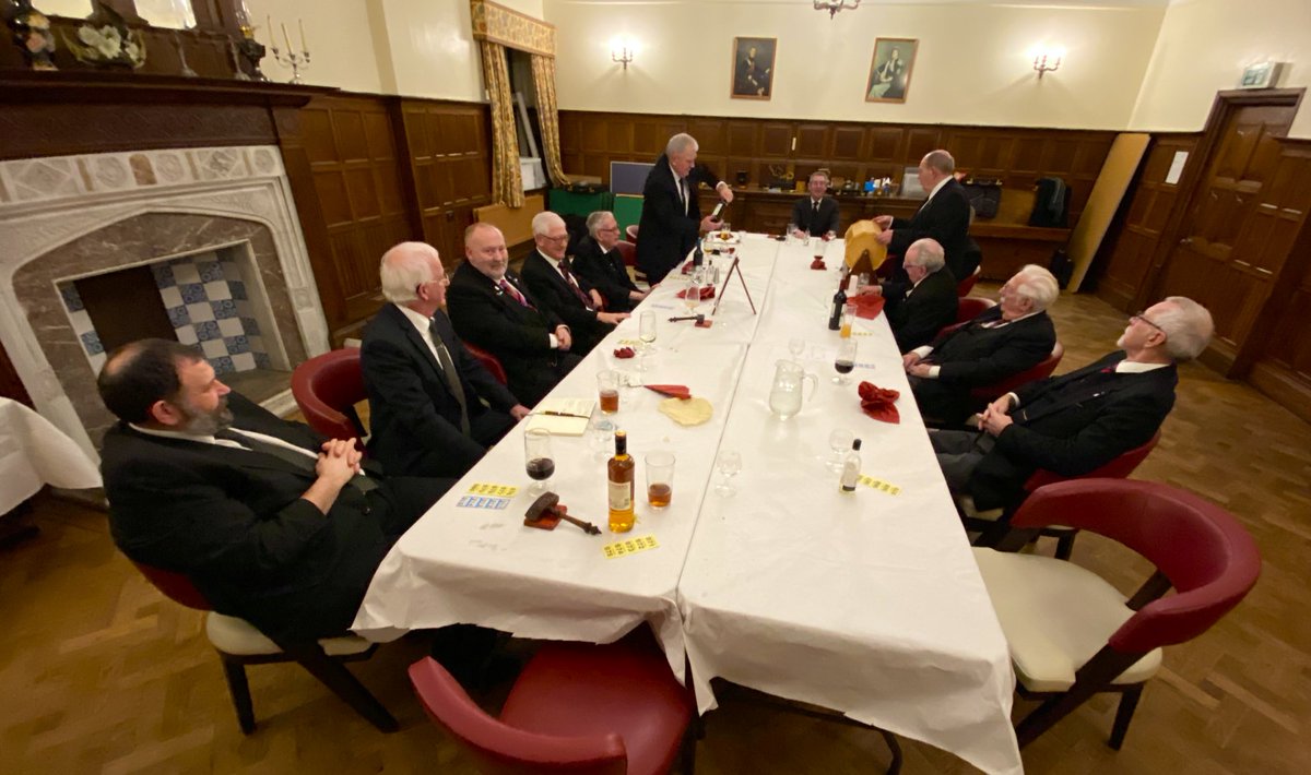 Back at <a href="/KnoleEvents/">TheKnole</a> for our first meeting of 2020 this week, with a splendid 1st Degree lecture &amp; delicious curry at the Festive Board! 
Plus, a surprisingly high amount raised for #charity from only 14 of us!

#freemasonry #Bournemouth #Masonic #Dorset #Freemasons
