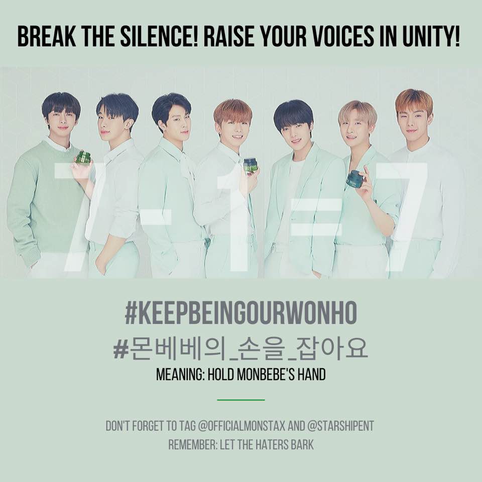 2020011812pm KST onwards149th Hashtags @OfficialMonstaX  @STARSHIPent  #KeepBeingOurWonho #몬베베의_손을_잡아요