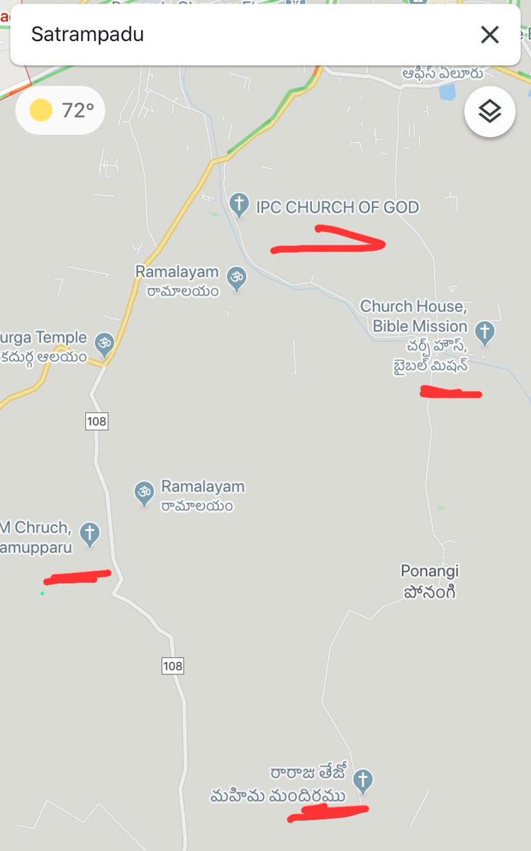 sriramusai's tweet image. క్రైస్తవ రాజ్యాన్ని తలపిస్తున్న ఆంధ్రప్రదేశ్ ,దేవాలయాలకు మించి విపరీతంగా పెరిగిపోయిన అక్రమ చర్చ్ కట్టడాలు. వీటికి నిధులు, పర్మిషన్లు ఇచ్చే వారిపై కఠిన చర్యలు తీసుకోకపోతే ఇదొక పెద్ద భూ మాఫియాగా మారుతుంది. 
@PMOIndia @klnbjp @RSSorg @PawanKalyan @lawinforce @LegalLro 
@oldhandhyd