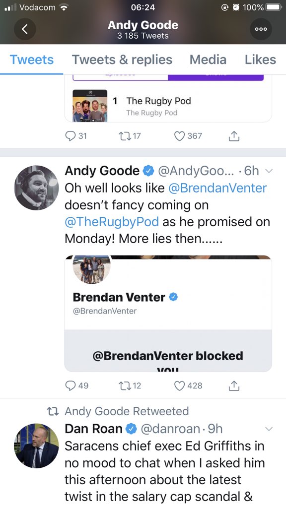 Brendan Venter tweet media