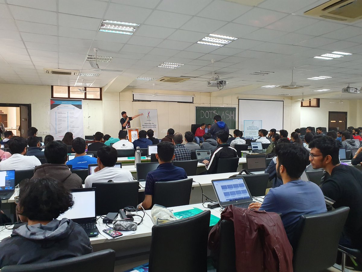 hackatdotslash's tweet photo. Inauguration ceremony 
Here it begins !! 
#hackdotslash #hackathon2020 @ashineatsvnit https://t.co/PL4wst2k05