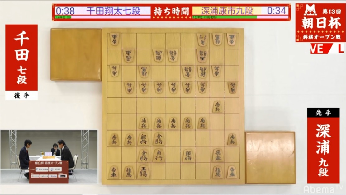 肝属兵衛 それでは勝者 千田七段のインタビューをご覧ください 高浜女流 罰ゲーム ｗ ワイ 解説 松尾歩 八段 聞き手 高浜愛子 女流2級 第13回 朝日杯 将棋オープン戦 本戦トーナメント 深浦康市 九段 対 千田翔太 七段 Abematv アベマ将棋