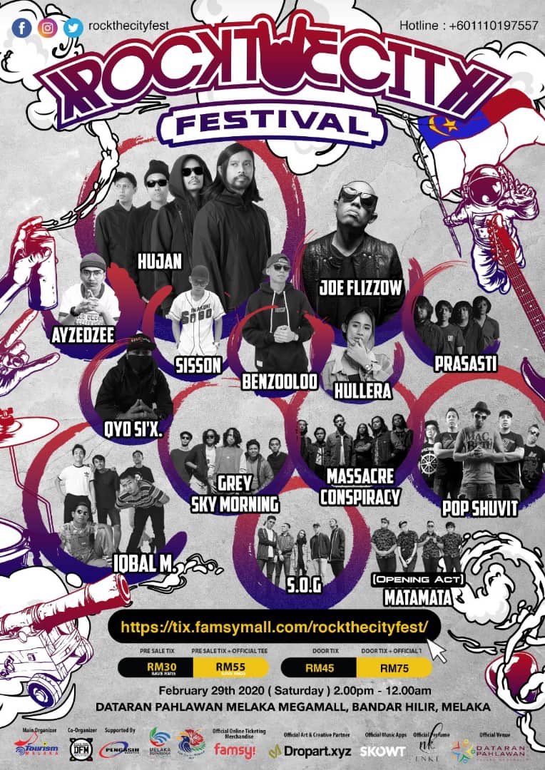 ROCK THE CITY COMPLETE !!!

So Korang Semua Dah Boleh Buat Persediaan Untuk Ke Rock The City Festival Dekat Melaka 🔥

#rockthecityfestival
#mehmelaka
#visitmalaysia2020
#drugfreemalaysia