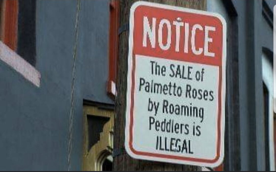 TheSpice0fLife's tweet photo. I fixed it. 😤 #Charlestonstrong huh? Policing #GullahGeechee culture. This is the legislation Charleston is doing?? There are far more pressing &amp; important matters to enforce &amp; amend. The sale of the historic #palmettorose NOT being one of them. Not cool, Charleston.
#notok https://t.co/lj27jxHbi0