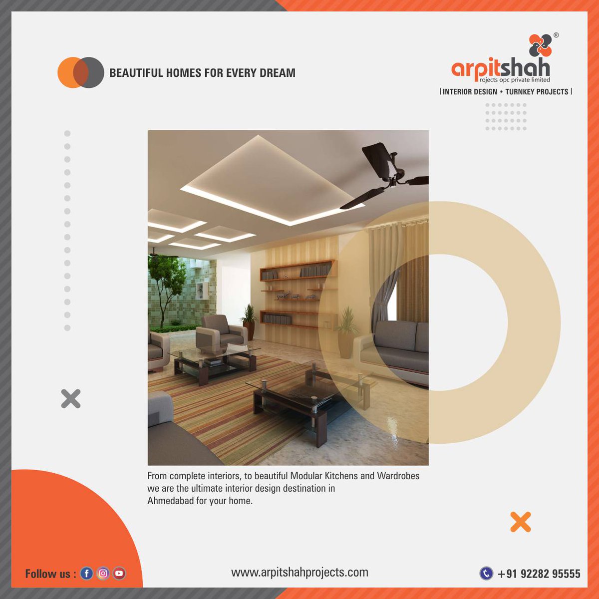 arpitshah_ctm's tweet photo. 𝗕𝗘𝗔𝗨𝗧𝗜𝗙𝗨𝗟 𝗛𝗢𝗠𝗘𝗦 𝗙𝗢𝗥 𝗘𝗩𝗘𝗥𝗬 𝗗𝗥𝗘𝗔𝗠.

#Interiordesign #Exteriordesign #ModularKitchen #DecorWall #CenterTables #TurnkeyProjects #Architecture #HomeDesign #HomeDecor #FacadeWork

https://t.co/1pIR3cLpk2 https://t.co/F8qt0O8pAY