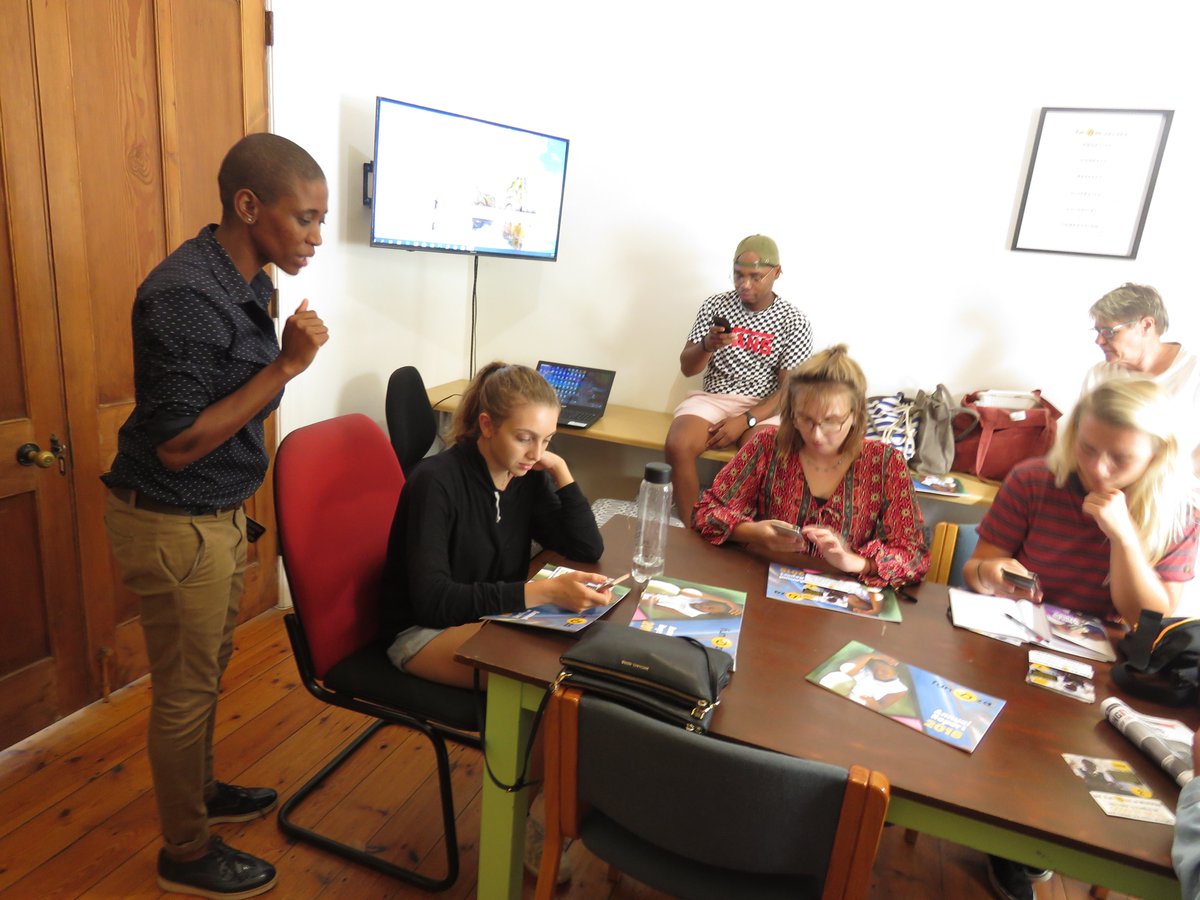 FundzaLitTrust's tweet photo. Thank you @activateza for visiting us and for showing interest in learning more about our work through your student exchange initiative. #Lovereading #Lovelearning #Lovewriting. To know more about us visit https://t.co/xByCHFAvqo 
@Athenjwa1 @ErikaJoubert1 @mignonhardie https://t.co/1WXZYER2lv