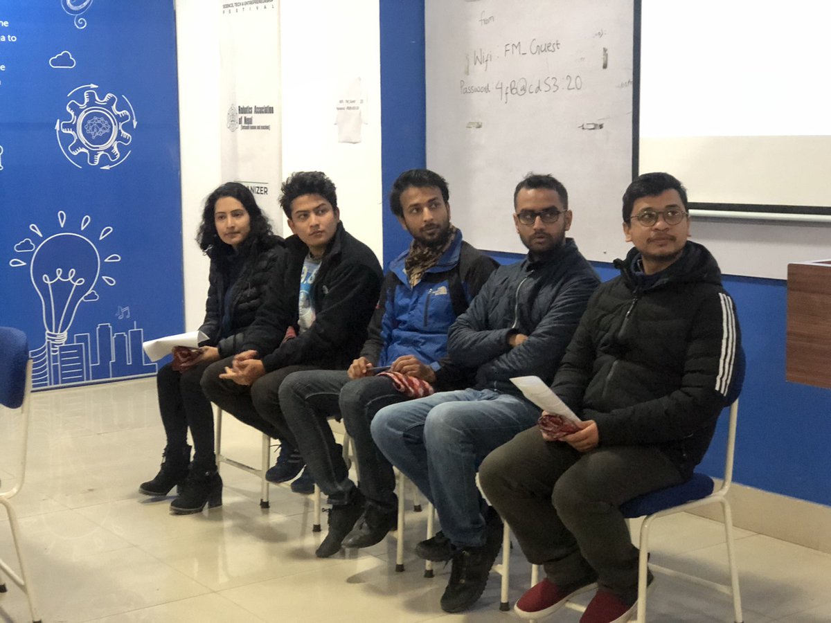 Nepal_RAN's tweet photo. Yantra learning Hackathon 2020.
Mentors of Yantra Learning Hackathon
#Yantra8.0
#Yantralearning
#Machinelearningcompetition
#STIforsustainabledevelopment
#Roboticsfordevelopment
#YantraInternationalRoboticsCompetition
#YantraIncubation
#knowledgepartner #YouthInovationLab https://t.co/nuZYGZIENv