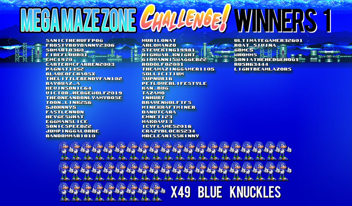 Classic Sonic Online On Twitter That S A Wrap For Today S Blue Knuckles Event Congrats To All The Winners Who Got Through The Mega Maze Zone Hosting This Challenge Again Tomorrow Https T Co H6xmwozxrn - sonic skin roblox